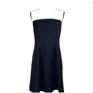 OAK + FORT NWT, LBD Black Strapless Dress, lined, knee length, sz S